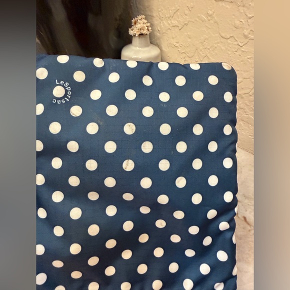LeSportsac Navy and Red Polka Dot Bag - Picture 5 of 10